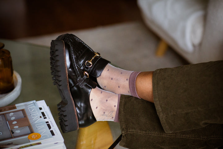 SHEER DOTS SOCKS