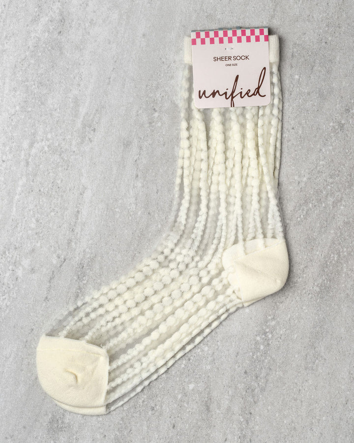 SHEER BUBBLES SOCKS