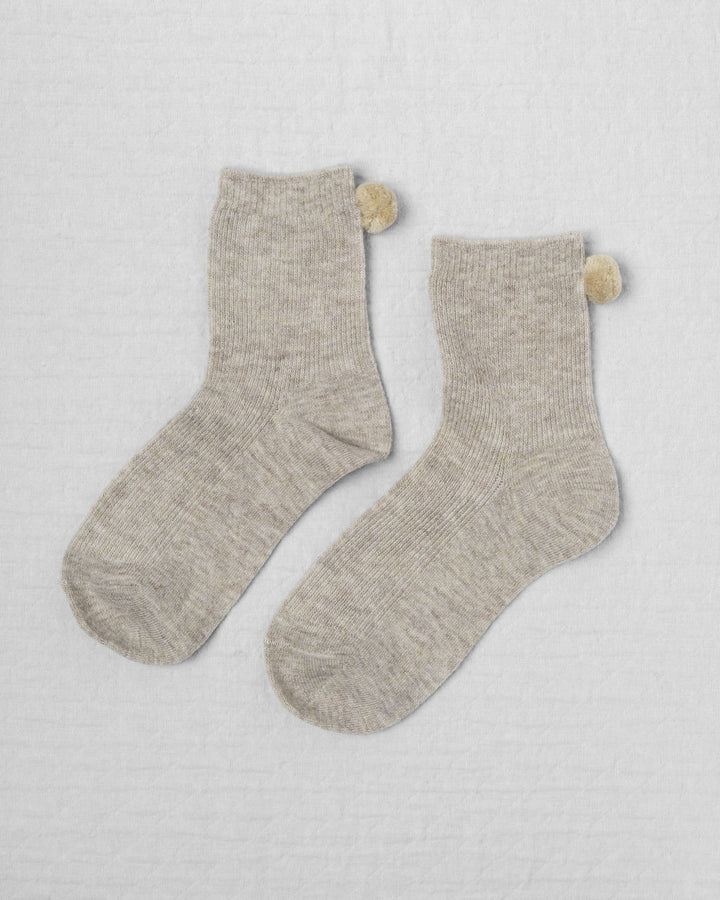 WINTER POM POM SOCKS