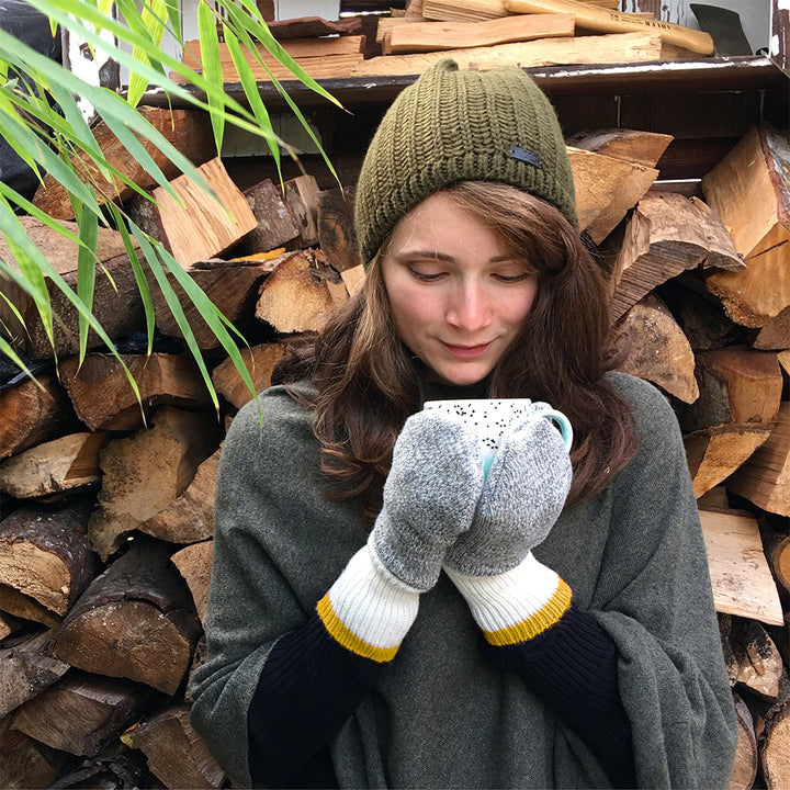 WOOL CAMP MITTENS
