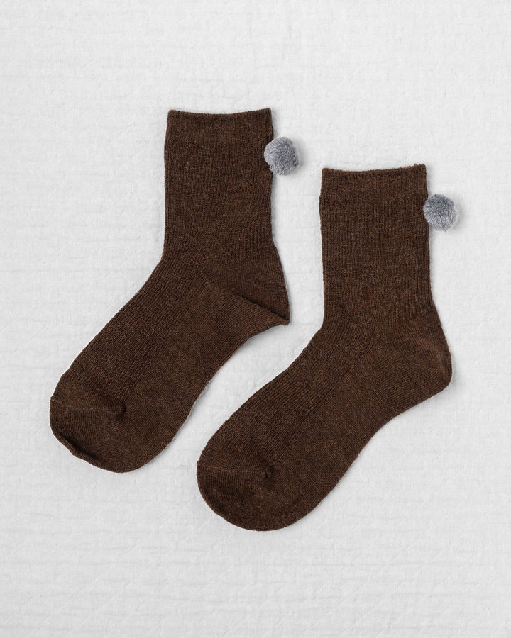 WINTER POM POM SOCKS
