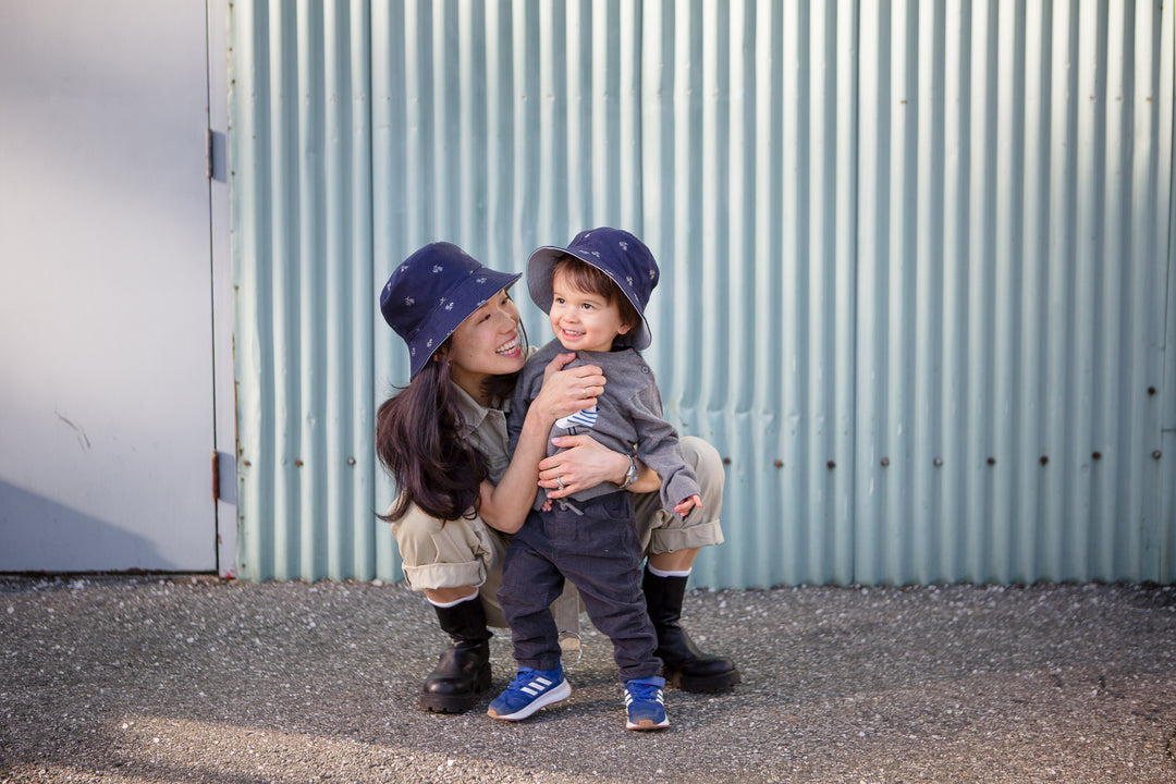 KIDS REVERSIBLE CORDUROY BUCKET HATS